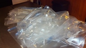 Gallon & quart sized zippered plastic bags