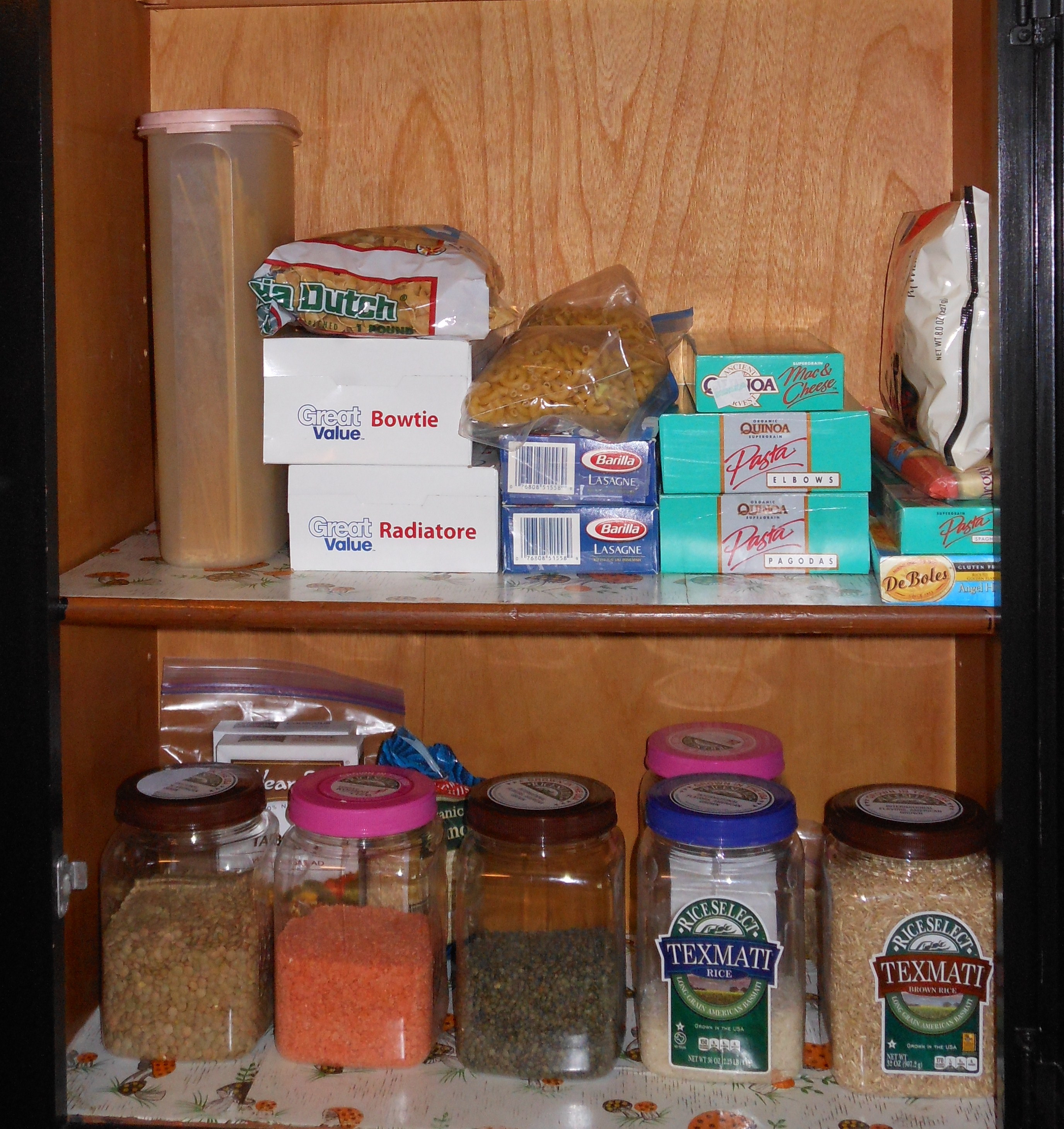 BEFORE Photo of grain/pasta cabinet